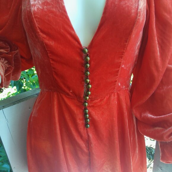 Free People One Carnaby Velvet Romper Shorts Jumpsuit Women 0 - Picture 9 of 14